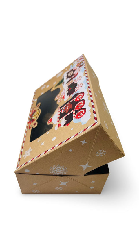 Krásná dárková krabice se skládacím okénkem _ krabice na cukroví Maxi 25 x 15 x 7 cm CBOX-106_3.JPG