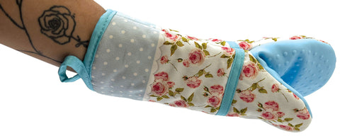 Kuchyňská chňapka se silikonovou podšívkou – design růží Mitt-18_2.jpg