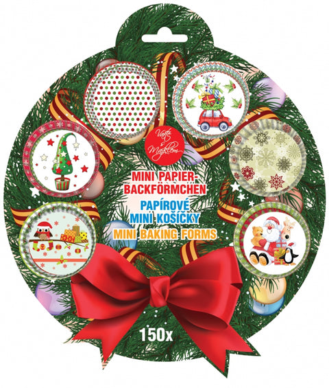 Papírové košíčky na pralinky 150 ks Wreath-1_1.jpg