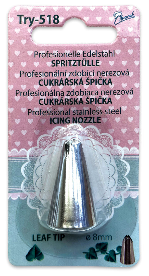 Profesionální nerezová cukrářská špička – list – Ø 8 mm TRY-518_2.jpg