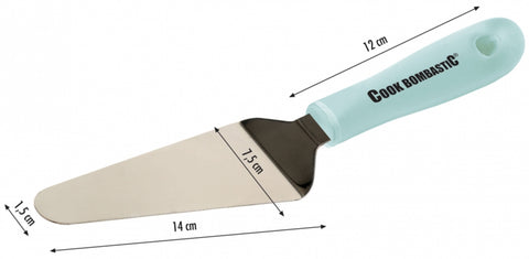 Servírovací lopatka na dort nebo koláč – nerezová servírovací lopatka – 26 a 7.5 cm – modrá rukojeť SPAT-D_3.jpg
