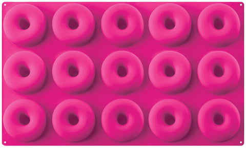 Silikonová forma na pečení pro 15 mini donutů nebo bagelů ⌀4,5 cm – 29 x 17 cm SIL-21_1.jpg