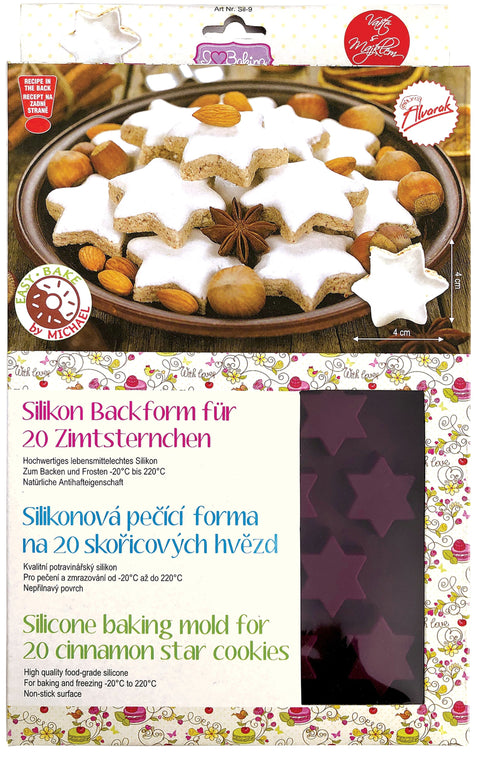 Silikonová forma na pečení pro 36 skořicových hvězdiček – 29 x 17.5 cm SIL-09_2.jpg