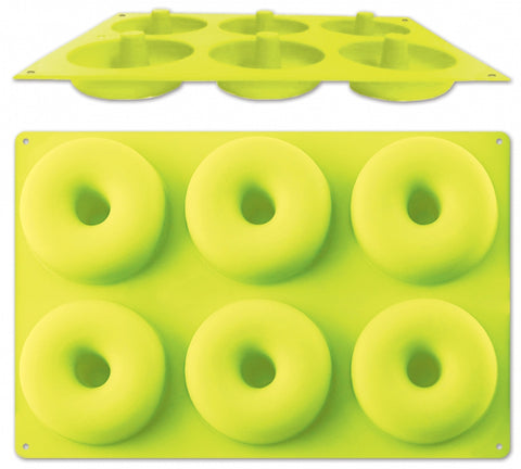 Silikonová forma na pečení pro 6 donutů nebo bagelů ⌀7,5 cm – 6 formiček – 29 x 17.5 cm SIL-06_1.jpg