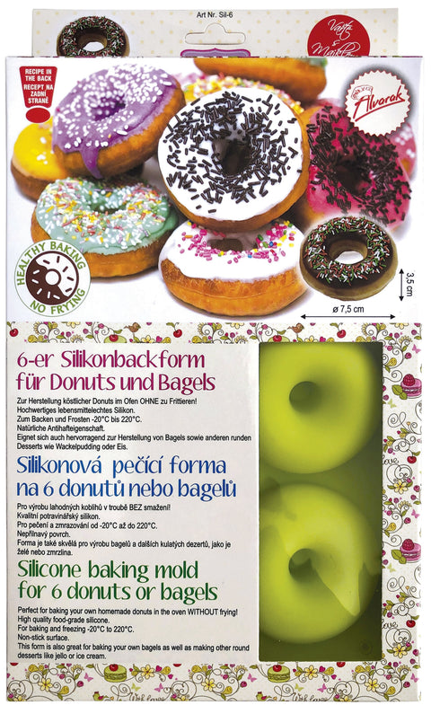 Silikonová forma na pečení pro 6 donutů nebo bagelů ⌀7,5 cm – 6 formiček – 29 x 17.5 cm SIL-06_2.jpg