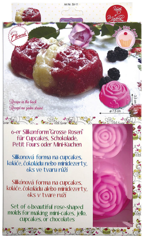 Silikonová forma na pečení pro 6 růží na cupcakes nebo mini dortíky – 25 x 17 x 3 cm SIL-11_3.jpg