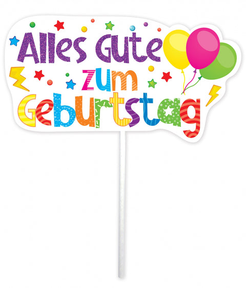 Trendy zápich na dort – Alles Gute zum Geburtstag – 23 x 12 x 15 cm (1 pc) CTOP-07_1.jpg