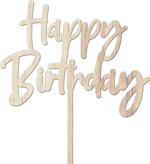 Trendy zápich na dort – Happy Birthday – 15.5 x 17 x 17 cm (1 pc) CTOP-16_1.jpg