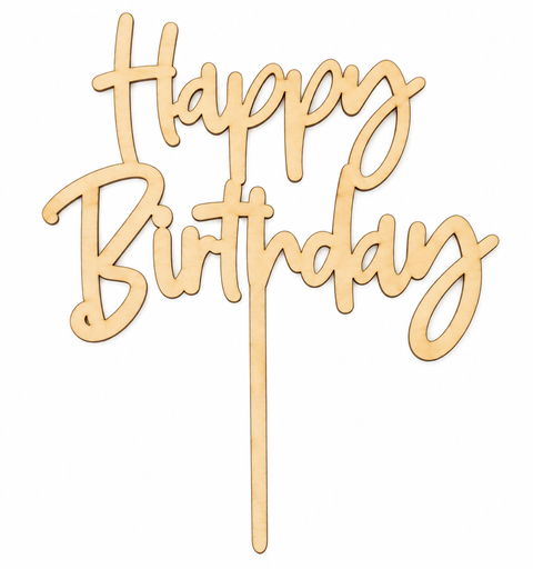 Trendy zápich na dort – Happy Birthday – 15.5 x 17 x 17 cm (1 pc) CTOP-16_1.png#19183#7fa385f60ede