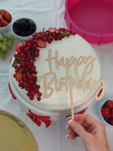 Trendy zápich na dort – Happy Birthday – 15.5 x 17 x 17 cm (1 pc) CTOP-16_3.jpg