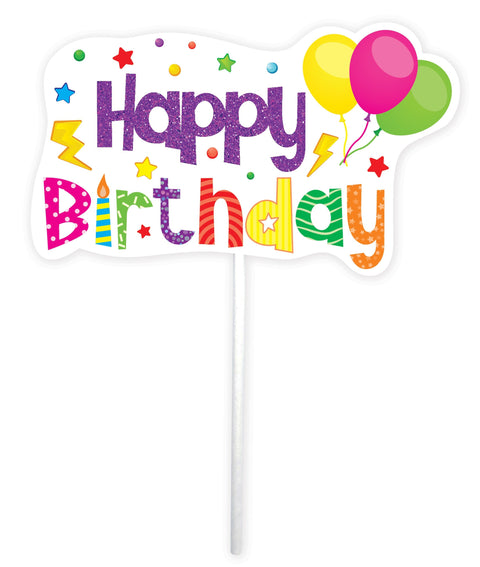 Trendy zápich na dort – Happy Birthday – 23 x 12 x 15 cm (1 pc) CTOP-04.jpg