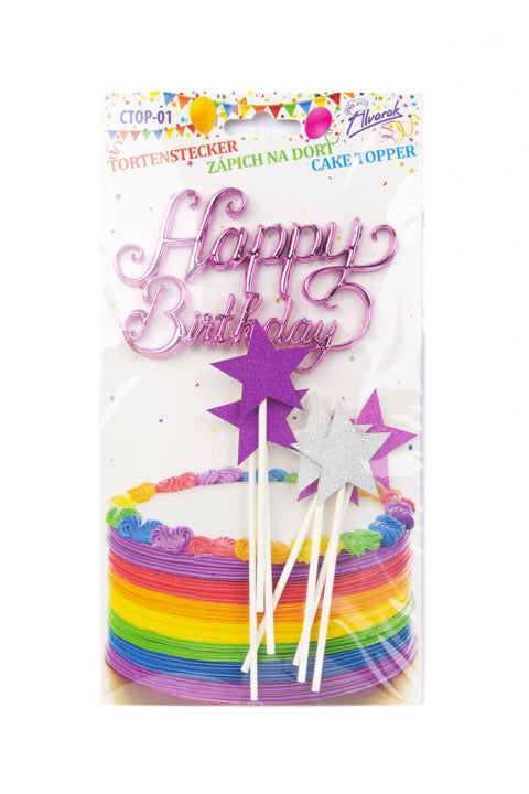 Trendy zápich na dort – Happy Birthday – 23 x 12 x 15 cm (7 ks) CTOP-01_2.jpg
