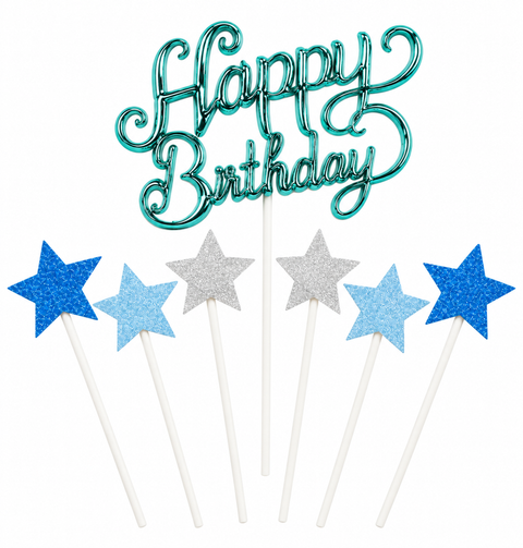 Trendy zápich na dort – Happy Birthday – 23 x 12 x 15 cm (7 ks) CTOP-02_1.png#19118#cf70e2172b45