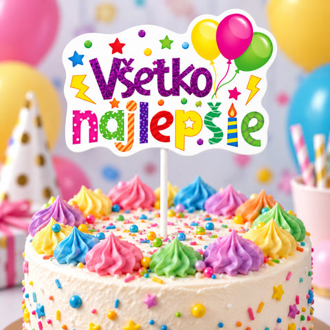 Trendy zápich na dort – Všetko Najlepšie – 23 x 12 x 15 cm (1 pc) CTOP-06_3.png#19143#73951598267a