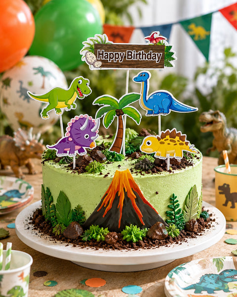 Trendy zápich na dort – dinosauři – 27 x 13 x 13 cm (7 ks) CTOP-11_3.png#18520#845a3914c8e1