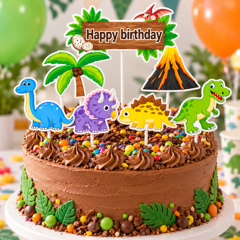 Trendy zápich na dort – dinosauři – 27 x 13 x 13 cm (7 ks) CTOP-11_3.png#19163#c37d04976aa2