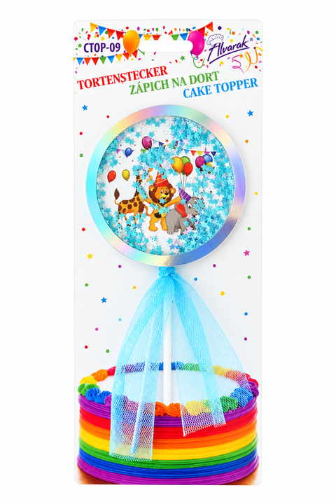 Trendy zápich na dort – safari párty – 25.2 x 10.2 x 10.2 cm (1 pc) CTOP-09_2.png#19154#5c57ab2e92ad